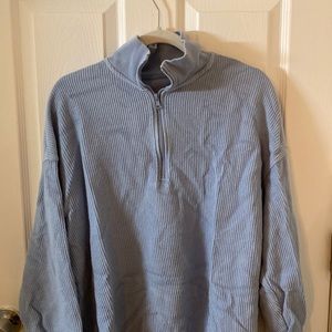 Ribbed American Eagle Quarterzip